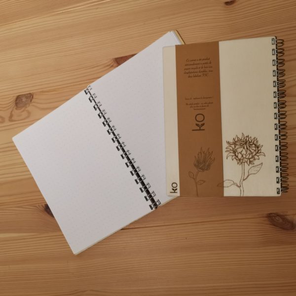Cahier A5 en bois - Tournesol – Image 3