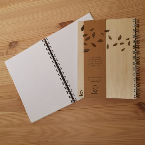 Cahier A5 en bois - Arbre de vie – Image 3